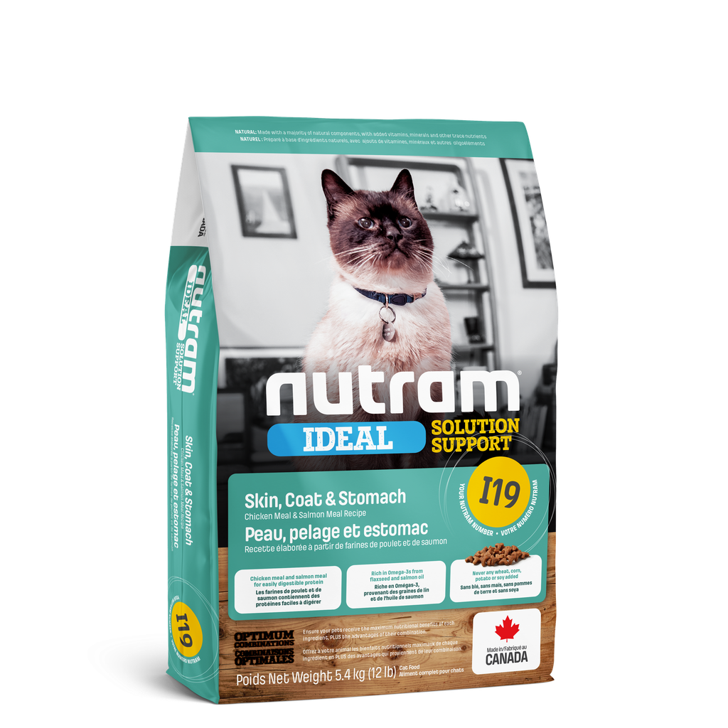 5.4KG NUTRAM I19  - SKIN COAT & STOMACH CAT
